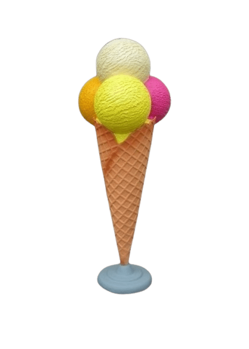 Le stop-trottoir glace boule est le parfait élément pour embellir votre point de vente et vous mettre en valeur